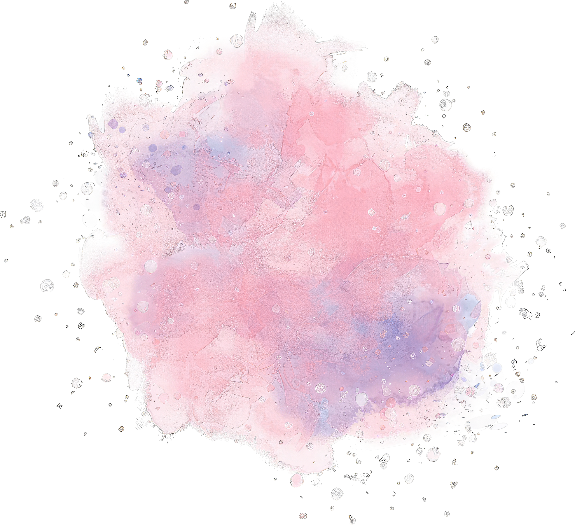 Pink watercolor splash