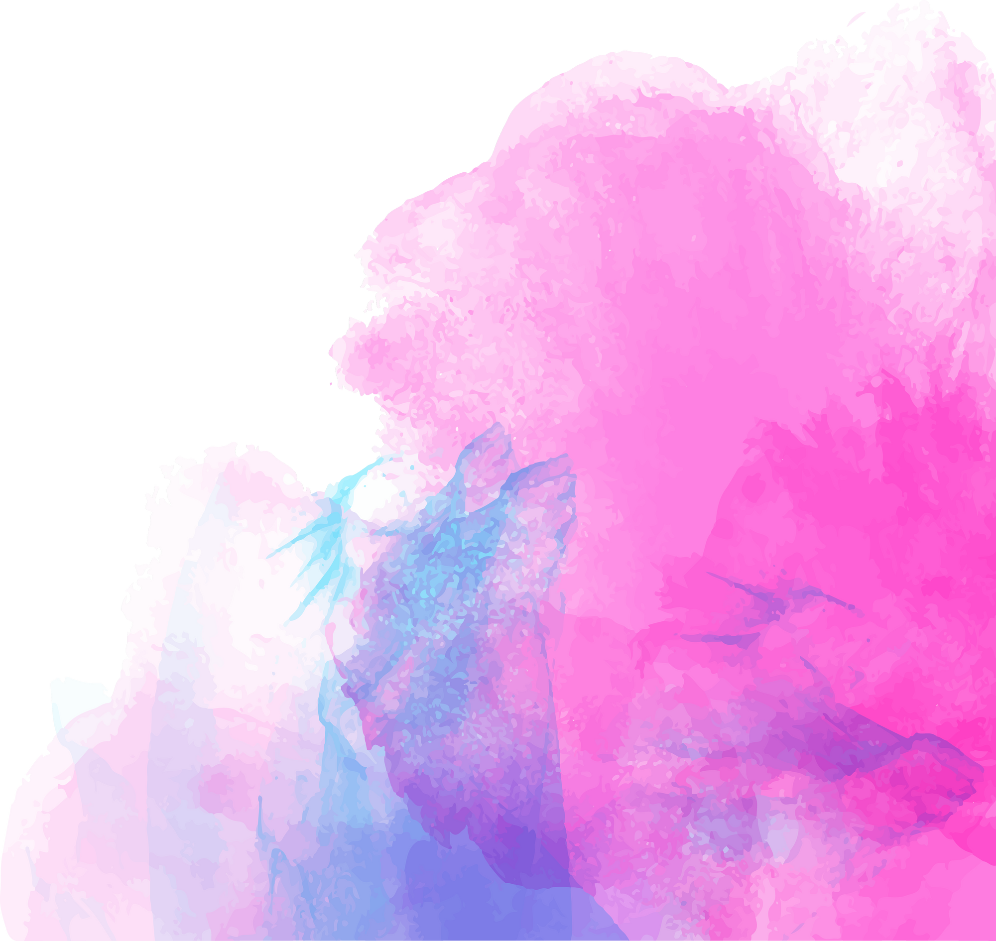 Pink and Blue Inks